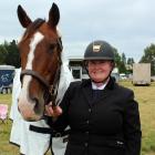 Invercargill rider Michelle Coombes celebrates her birthday with horse Just Amber at the...