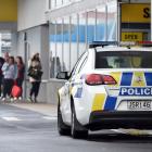 Police were called to the supermarket in South Dunedin on Monday. Photo: Peter McIntosh