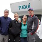 Peter and Tanya Sale and Dean and Lisa Saul are desperately hoping to return to the Gold Coast...
