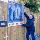 A tribute to the fallen on Palmers Rd, New Brighton.