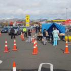 Testing was carried out at the Pak'nSave on Moorhouse Ave. Photo: Geoff Sloan 
