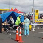 Pegasus Health begun testing at&nbsp;the Pak'nSave Moorhouse Ave car park. Photo: Geoff Sloan