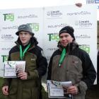 Teamwork ... Southland boys Ollie Trusler (left) and Josh Bennett, pictured after winning third...