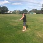 Mat Prior works on his chipping game at Upper Riccarton Domain.