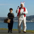 Macandrew Bay residents had an egg-cellent start to Good Friday, thanks to a visit from the...