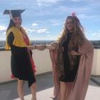 HARD WORK: Harriet Burke (left) received her Master in Teaching and Learning this week from UC ...