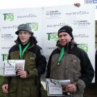 Southland boys Ollie Trusler (left) and Josh Bennett, pictured after winning third place in the...