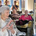 Celebrating her 102nd birthday in lockdown was made extra special for Vi Byers by a visit from...