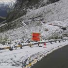 The Milford Road this morning. Photo: NZTA