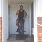 Otago and Southern prop Hisa Sasagi keeps fit while in lockdown at home. PHOTO SUPPLIED
