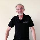 Good vibrations ... Simon Brown stands with the Wand Tonearm and Turntable combination he has...