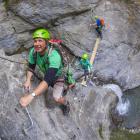 Koha climb ... Wildwire Wanaka owner Mark Morrison begins his climb back to the tourism good...