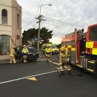 Emergency services at the scene. Photo: Peter McIntosh