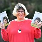 Vivid dreams ... Author Diane Brown with her new ‘‘baby’’. PHOTO: PETER MCINTOSH