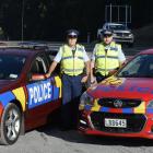 Senior Constable Marty Van Elst (left) and Acting Sergeant Richard Kupenga, of Dunedin, are...