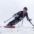 Adam Hall skis at the Winter Games. Photo: Iain McGregor