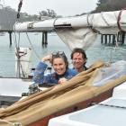 Jackie and David Peers, of Lyttelton, are thankful to have reached Taiaroa Head, in Dunedin, on...