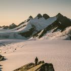 Assoc Prof Nicolas Cullen looks over the Garden of Eden, Southern Alps. PHOTO: ANGUS DOWSON