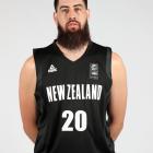 Jordan Ngatai poses during a Tall Blacks squad headshots session in Brisbane in February.PHOTO:...