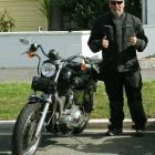 Deceased Athol man Russel Blackford  with his 1998 Harley-Davidson 98 Sportster Custom 120, which...