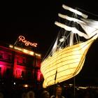 A giant lantern in the shape of a ship. Photos: Stephen Jaquiery/Christine O'Connor 
