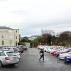 Oamaru’s Meek St car park, where parking spaces have been at a premium. PHOTO: DANIEL BIRCHFIELD