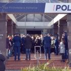 More than 100 gathered outside Dunedin Police Station to honour slain officer Constable Matthew...