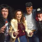 Having a rocking time are (from left) Gavin and Diane Hartley, and Eric and Beth Stephenson, all...