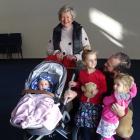 Wanaka Community Hub chairwoman Yeverley McCarthy with members of the Barrington family, (from...