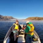 Back in the field and on the water ... University of Otago intern Kari-Anne van der Zon and...