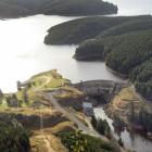 Waipori Dam, Otago, one of Trustpower's 44 hydro-electric facilities. Trustpower recently lowered...