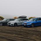 The new 3 Series Touring BMW parked up off the Desert  Rd, North Island.