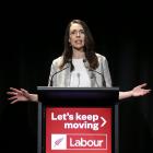 Prime Minister Jacinda Ardern makes a speech at Labour Party Congress 2020 at at Te Papa Museum...