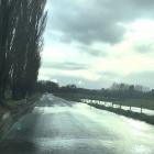 Several roads in the South were closed yesterday as heavy rain hit the area. PHOTO: SUPPLIED
