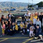 Members of the Kia Toa Tigers Sports Club and community gathered at Dunedin Airport on Sunday to...