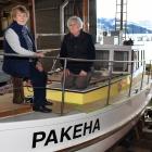 Nancy and Beaven Burrows on Pakeha, which is one week away from being ready for use. Photo:...