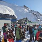 Fine weather and school holidays made for busy lifts at The Remarkables Ski Area, Queenstown,...