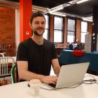 Josiah Hunt works from the co-working office space Petridish, in Dunedin, on Monday after...