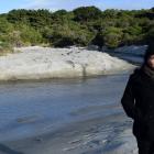 Sarah Caudwell is frustrated a temporary access point to Tomahawk Beach includes crossing a...