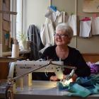 Dunedin Curtain Bank head machinist Marilyn Cook sews a curtain on Tuesday. PHOTO: SHAWN MCAVINUE
