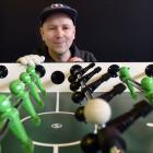 Paul Szyszka has started a foosball club in Dunedin. PHOTO: PETER MCINTOSH