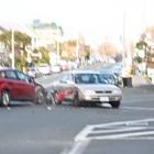 It is thought the incident distracted a driver, resulting in a minor crash.  