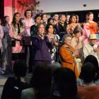 Models show off outfits designed by iD International Emerging Design Award finalists at the...