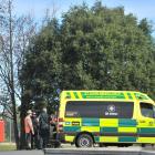 Emergency services at Mornington School. Photo: Christine O'Connor 