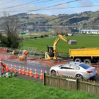 The works affect part of State Highway 88 near Ravensbourne.  Photo: NZTA
