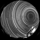 Half of one rotation of Earth, captured in 500 images last week.IMAGE: IAN GRIFFIN