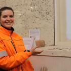 New Zealand Heritage Properties Limited principal archaeologist Megan Lawrence shows one of her...