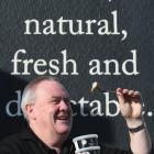 Barnes Wild Bluff Oysters general manager Graeme Wright enjoys the taste of a great season. PHOTO...