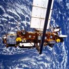 The satellite is shown in this NASA photo dated September 1991.