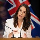 Prime Minister Jacinda Ardern speaks during the post-Cabinet media conference at Parliament where...